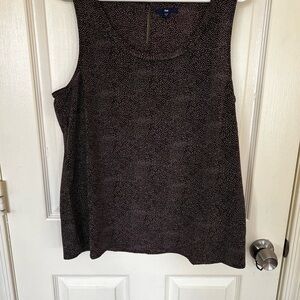 GAP Black and White Patterned Tank Top